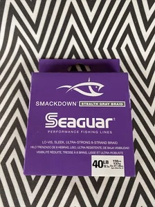 Seaguar Smackdown 40lb Braid Stealth Gray 150yds - 8 Strand - FAST SHIPPING!!!! - Picture 1 of 3