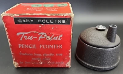 VINTAGE TRU-POINT True Point Pencil Lead Pointer Sharpener Drafting Cast Iron - Image 1 of 4
