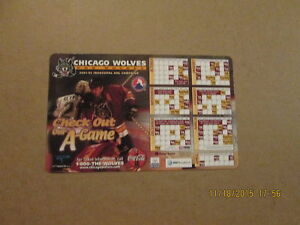AHL Chicago Wolves 2001-02 Inaugural  Magnet Schedule