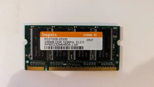Hynix 256MB SO-DIMM 333 MHz PC2700S-25330 DDR Laptop Memory RAM 200-PIN - Picture 1 of 1