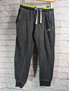 Puma Youth Boy's Charcoal Heather Gray Jogger Athletic Pants Large 14-16 - Picture 1 of 5
