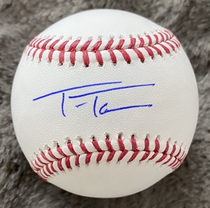 trea turner autographed baseball