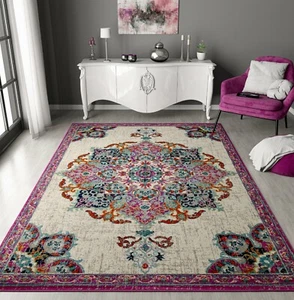 New Rugs for Living Room 8x10 Purple Modern Rugs Bedroom Contemporary 5x7 - Picture 1 of 4