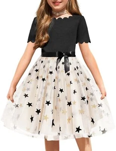 Girl Dress Short Sleeve Summer Flower Girl Party Dress Size 3-4T - Picture 1 of 7