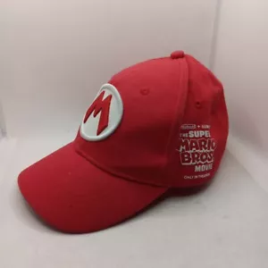 Super Mario Bros Movie Promo Snapback Red Hat YOUTH KIDS SIZE Nintendo  - Picture 1 of 8