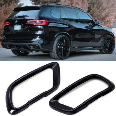 M Style Sport Tuning Exhaust Tips Trim For BMW X5 G05 X6 G06 X7 G07 2019-2023 - Image 1 of 4
