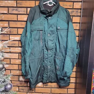 Chaqueta De Colección Descente Para Hombres XXL Verde Esmeralda Esquí Nieve Parka Invierno Abrigo Retro - Imagen 1 de 22