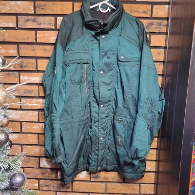 Chaqueta Descente De Colección Para Hombres 2X Metálica Verde Esmeralda Esquí Nieve Invierno Abrigo Foto 1 de 4