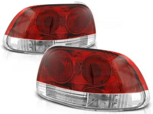 Rear lights for Honda Crx Del Sol 1992-1994 1995 1996 1997 VR-1860 Red White - Foto 1 di 1