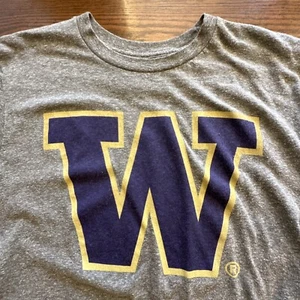 Washington Huskies T-Shirt Men’s Medium Blue 84 Brand Gray Upcycled - Picture 1 of 4