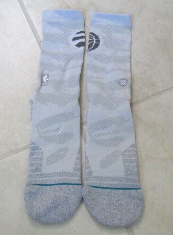 NEW STANCE NBA TORONTO RAPTORS Snow Camo Crew Socks Men’s Large (9-12) Grey Cover