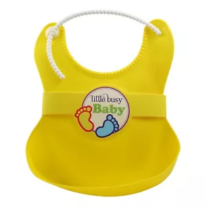 Silicone Waterproof Food Catcher Baby Bib with Durable Pocket – Premium Quality - Picture 1 of 10