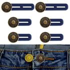 6pcs Denim Waist Extender Button Metal For Jeans Pants Skirt Comfy Expander Usa