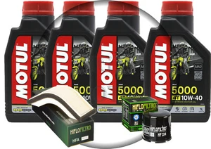 TAGLIANDO KAWASAKI ZX10R 1000 2004 OLIO MOTUL 10W40 FILTRO OLIO ARIA HIFLO - Foto 1 di 5