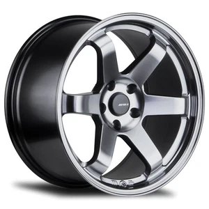 18x9.5 +38 Avid 1 AV-06 5x114.3 Hyper Black Wheels (Set of 4) - Picture 1 of 3
