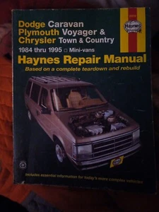 Haynes Repair Manual 30010 Dodge Caravan Plymouth Voyager Chrysler Town Country - Picture 1 of 1