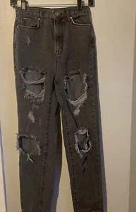 BDG schwarze Used Jeans 24W High Rise Urban Outfitters - Bild 1 von 6