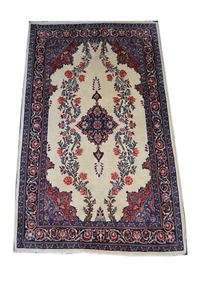 Saruk 217x130 Sarough Sarug Kerman Kirman Rug Carpet handgeknüpft Orientteppich - Bild 1 von 12