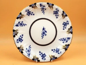 Antique Charles Ford China fluted blue & white 8.75" plate. 357217. c1870-1904. - Picture 1 of 6