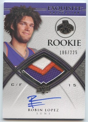 2008-09 Exquisite Collection - #68 Robin Lopez Phoenix Suns automático/parche radiocontrol Foto 1 de 2