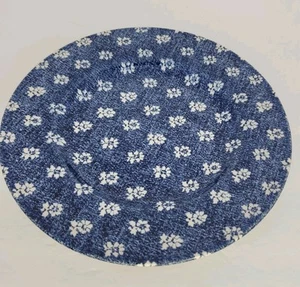 Ralph Lauren Denimware Salad /Dessert Plate Nellie Reverse Blue w/ White Flowers - Picture 1 of 6