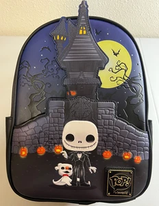 Loungefly Pop! Nightmare Before Christmas Jack Skellington House Mini Rucksack - Bild 1 von 5