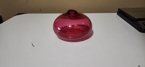 Hand Blown Art Glass Vase 4.5" x 3.5" Pink Modern Minimalist Decor Centerpiece - Picture 1 of 8