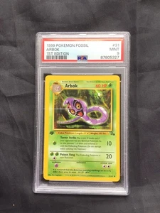 Pokemon Cards: Fossil 1st Edition Uncommon: Arbok 31/62 PSA 9 - Picture 1 of 6
