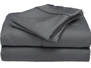 Ettitude California King Sheet Set Slate Clean Bamboo Plant Based Quality Cozy - Picture 1 of 7