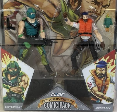 G.I Joe 25th Anniversary Comic Pack Copperhead & Shipwreck NEW SEALED - Image 1 of 4