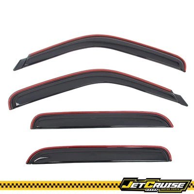 Se adapta a 01-06 Silverado Sierra 1500 2500 doble cabina en canal ventana viseras pantalla Foto 1 de 4