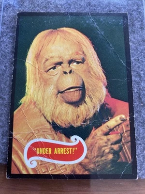 1967 topps | planet of the apes TEST Issue | #40 “Under Arrest” RARE | Low Grade - Image 1 of 2