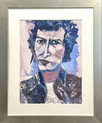Retrato de Karen Schwartz “Bob Dylan” – Pintura Original Grande – Arte Contemporáneo Foto 1 de 4