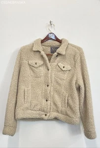 Natural Reflections Oatmeal Sherpa Jean Jacket for Ladies - Size XL - Picture 1 of 9