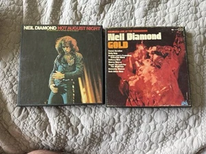 Neil Diamond Hot August Night 7 1/2 IPS & Gold 3 3/4 IPS Reel To Reel Tapes - Picture 1 of 7