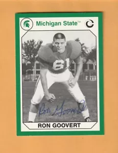 Ron Goovert Michigan State Spartans AUTO Signed 1990 Card Hazel Park 6L - Picture 1 of 2