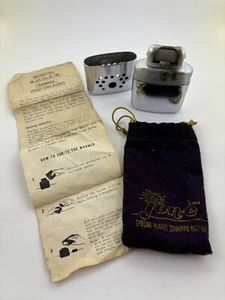 Vintage Jon-e Hand Warmer Purple Bag + Compac Hand Warmer Instructions *Display - Foto 1 di 12