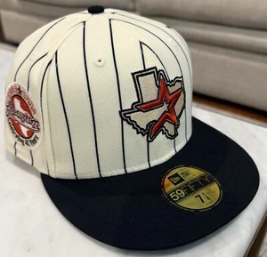 NWT New Era 59fifty Houston Astros Pinstripe Heroes Two Tone Sz 7 1/8 45th Patch - Picture 1 of 2