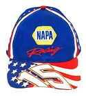 Nascar Official Napa Racing Ball Cap Red White Blue #15 Adjustable Riptape Hat
