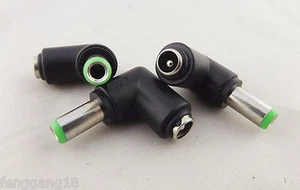 10 DC 5.5 x 2.1mm Female To 6.3 x 3.0mm Male Right Angle Power Adapter Connector - Picture 1 of 7