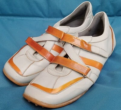 Bronx Womens Grey and Orange Trainers EU 40 UK 6.5 — 第 1/4 张图片