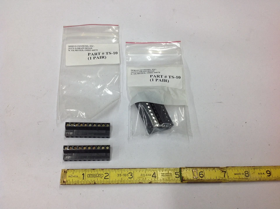 2-Pair Weco CF3 97, TS-10 TS10 Terminal Block Connector, 10 Position NEW