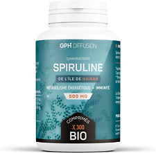 Spiruline/Spirulina Bio 500Mg - 300 Comprimés - Métabolisme Énergétique - Systèm