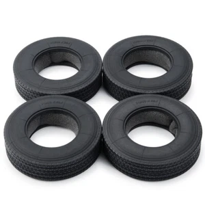 2/4PCS Gummireifen Radreifen Upgrade für 1/14 Tamiya Tractor Truck RC Car - Bild 1 von 15