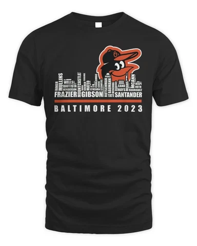 Baltimore Orioles Team Names Player In City T-Shirt Gift For Fans Baseball Cover