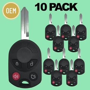 Ford 2001-2018 OEM 4 Button Remote Head Key OUCD6000022 (10 Pack) - Picture 1 of 7