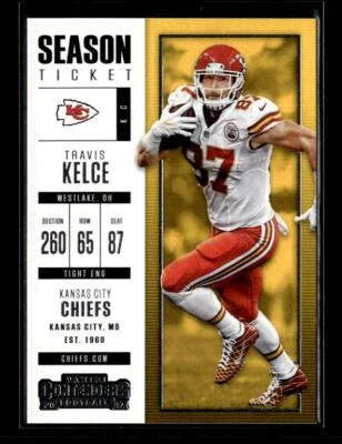 2017 Panini Contenders #68 Travis Kelce Kansas City Chiefs - Image 1 of 2