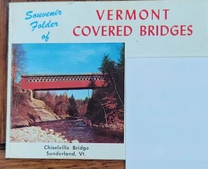 Vintage Vermont Covered Bridges Souvenir Ordner-KOSTENLOSER VERSAND* # 25 - Bild 1 von 9