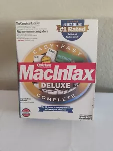 Quicken MacInTax Deluxe Complete Software Federal Return Year 1998 New Sealed - Picture 1 of 4