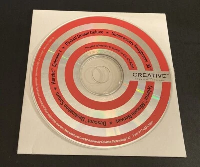 1995 Creative Labs 5 Games PC CD-ROM - Cyberia, Descent, Heretic, Pinball +1   - Image 1 of 2